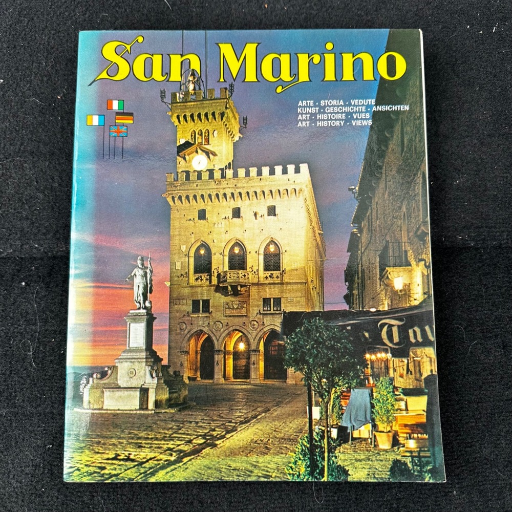 San Marino Travel Souvenir Book Guide History Art Views Vintage Collectible